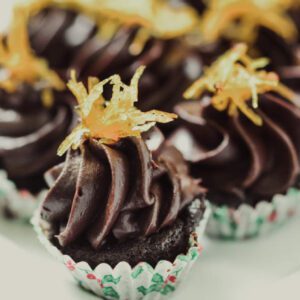 Maya Chocolate Fudge Orange Cupcake