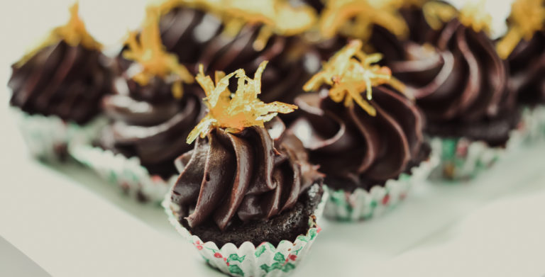 Maya Chocolate Fudge Orange Cupcake
