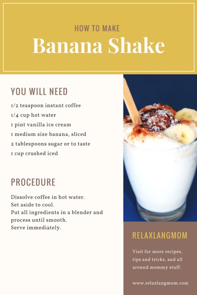 How to make Banana Shake 1
