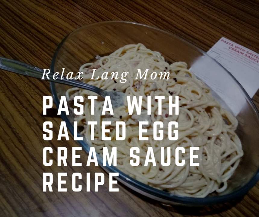 Pasta with Salted Egg Cream Sauce 3 Pasta with Salted Egg Cream Sauce 2
