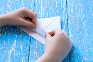Homeschool Art Project: How to make a paper boat 3