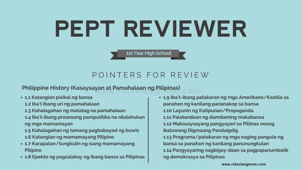 pept test and pept reviewer (social studies)