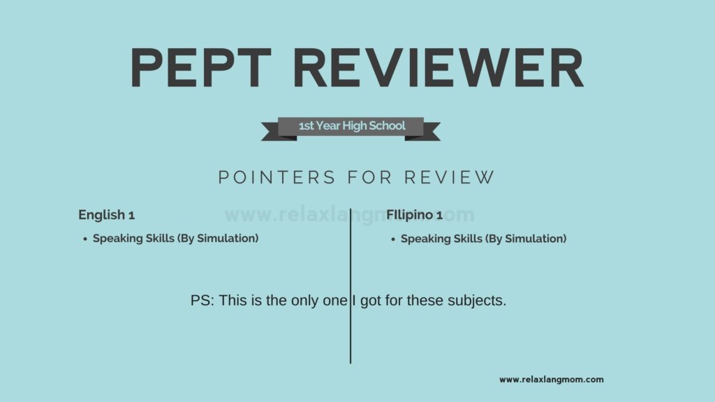 pept test and pept reviewer (english and filipino subjects)