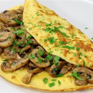mushroom omelette