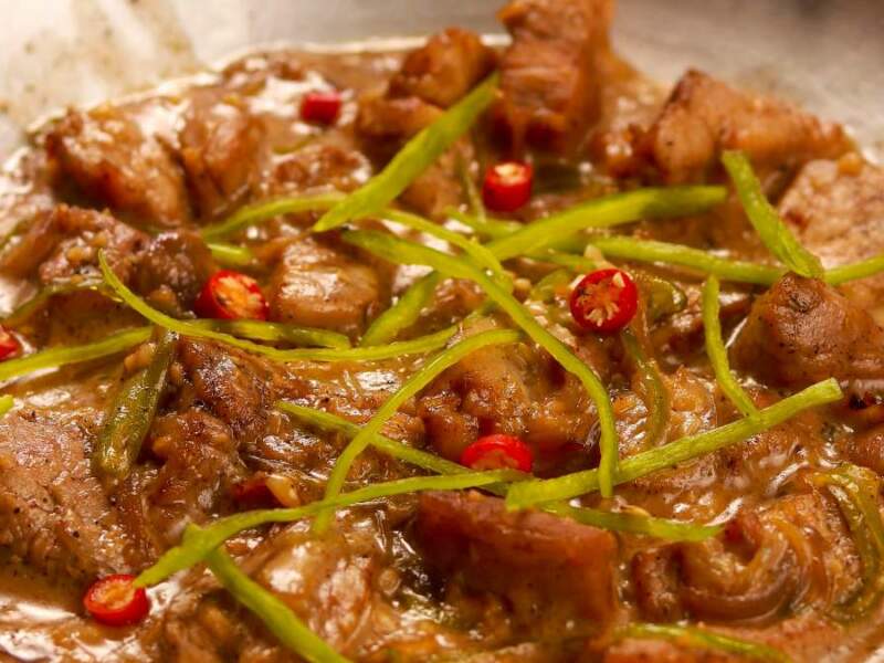 Regional Filipino Cooking: Off The Rails Spicy Hot Bicol Express 5 Bicol Express