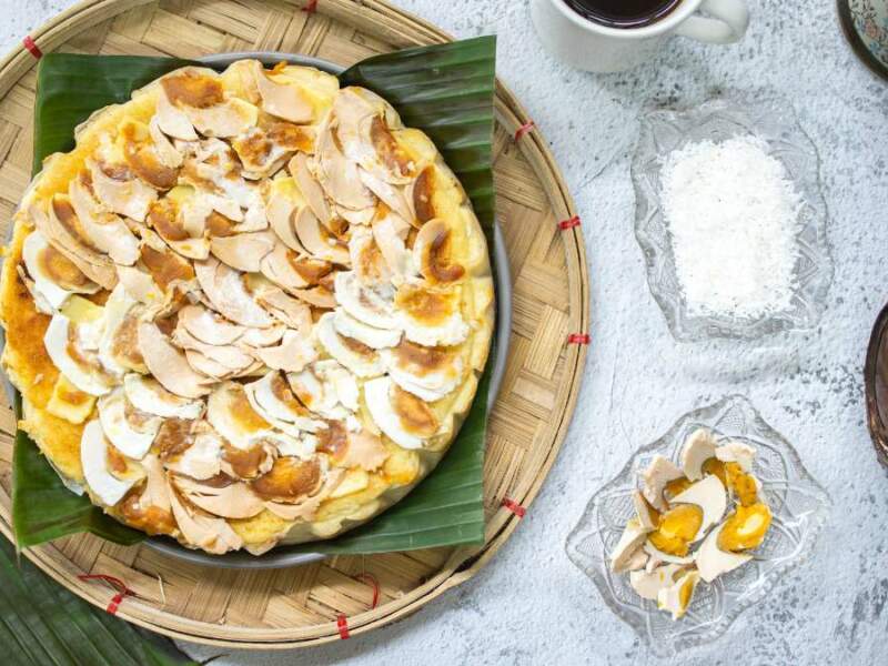 Steamed Puto Cake With Salted Eggs 3 Steamed Puto Cake Recipe