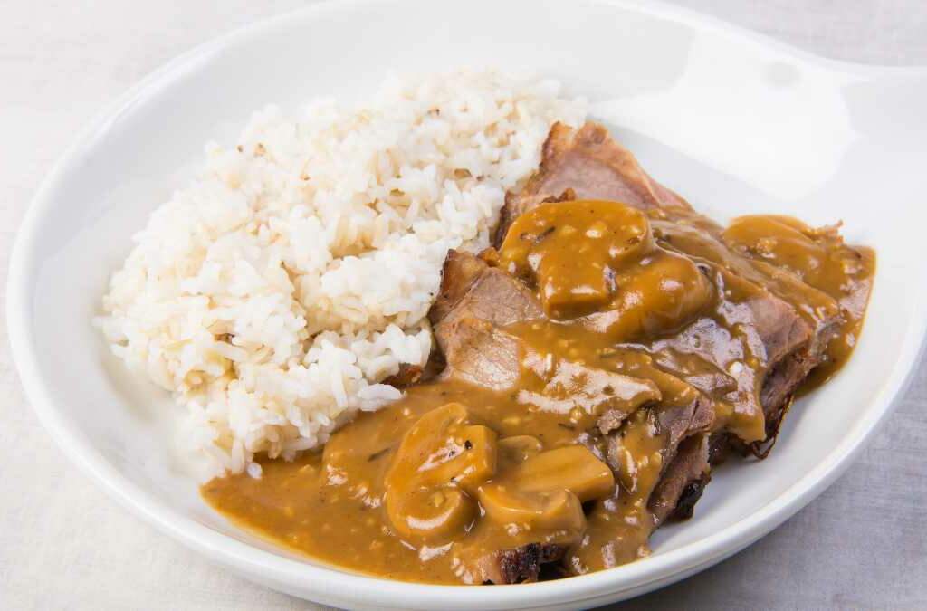 Savor Savory Slow-Cooker Roast Beef With Mushroom Sauce on a Stress-Free Sunday 4 Savor Savory Slow-Cooker Roast Beef With Mushroom Sauce on a Stress-Free Sunday 4