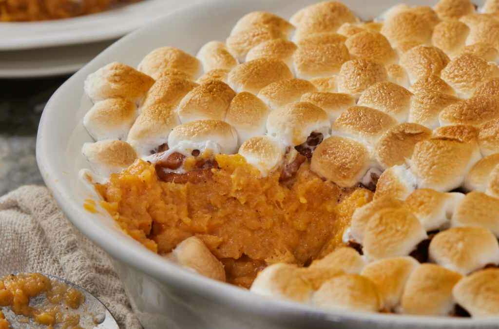 Camote Sweet Potato Casserole with Marshmallows 1 Camote Sweet Potato Casserole with Marshmallows 1