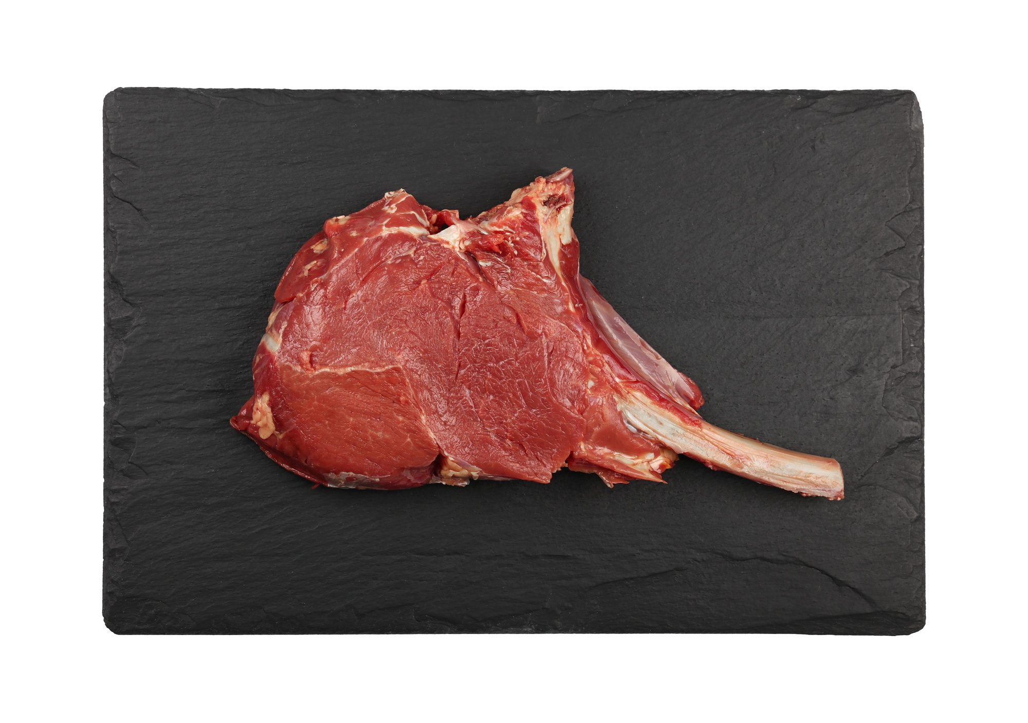 Close up raw beef tomahawk ribeye steak