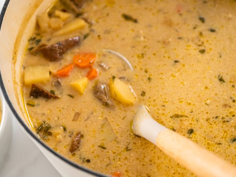 Creamy Wild Mushroom Soup with Potatoes 3 Creamy Wild Mushroom Soup with Potatoes