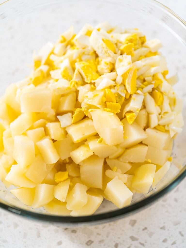 Instant Pot Potato Salad (with Eggs Cooked in the Same Pot!) 9 Instant Pot Potato Salad (with Eggs Cooked in the Same Pot!) 9